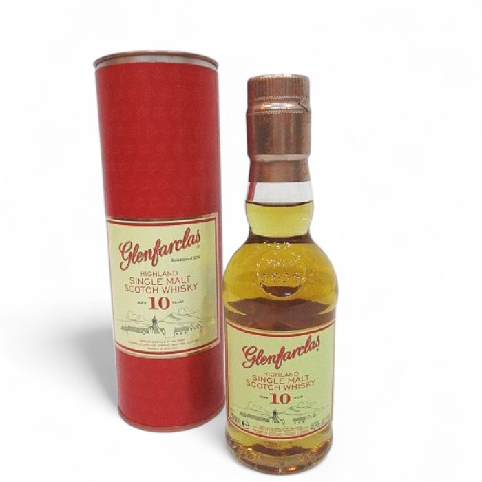 Glenfarclas グレンファークラス 10年 ハイランド シングルモルト スコッチ ウイスキー 200ml 古酒 未開栓拍卖