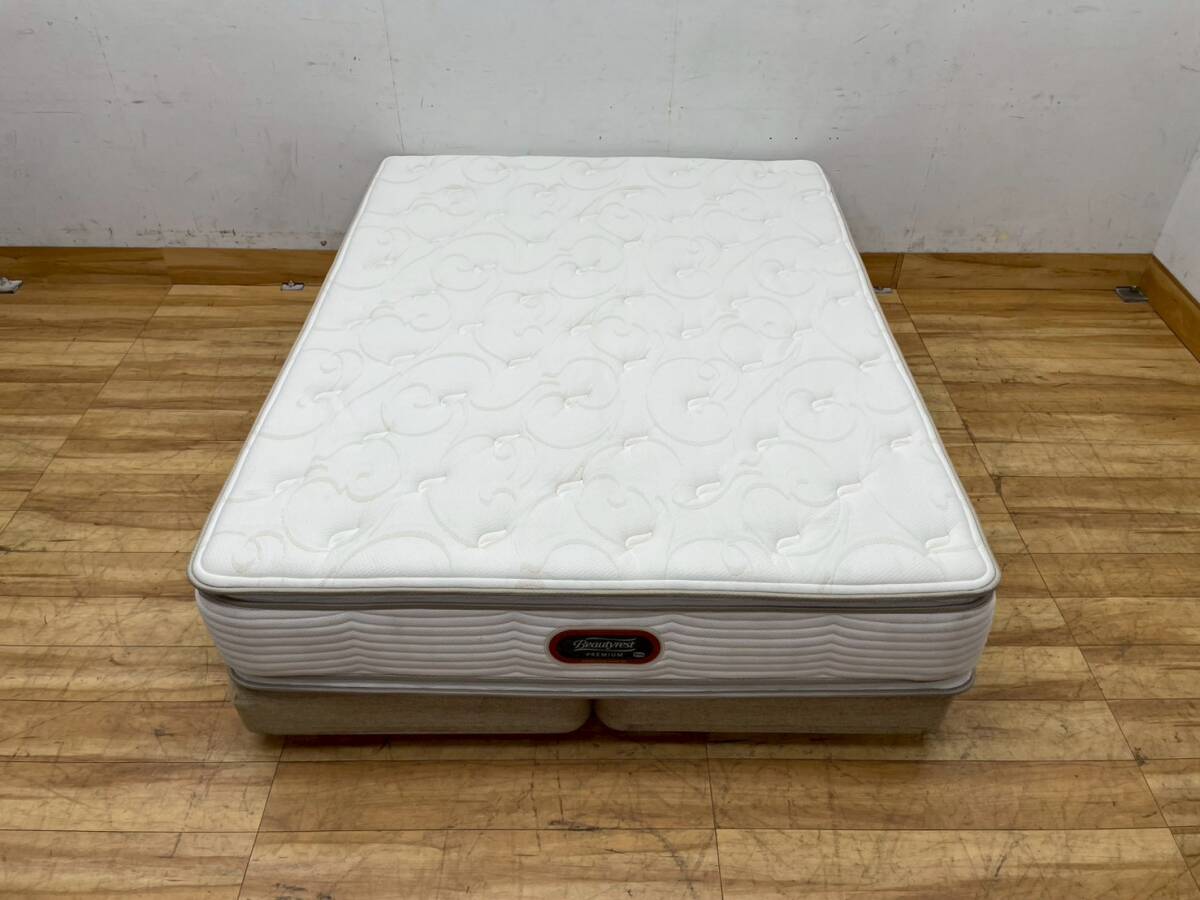 T7717☆展示品☆シモンズ☆ゴールデンバリュープレミアム☆ピロートップ☆ワイドダブルベッド拍卖