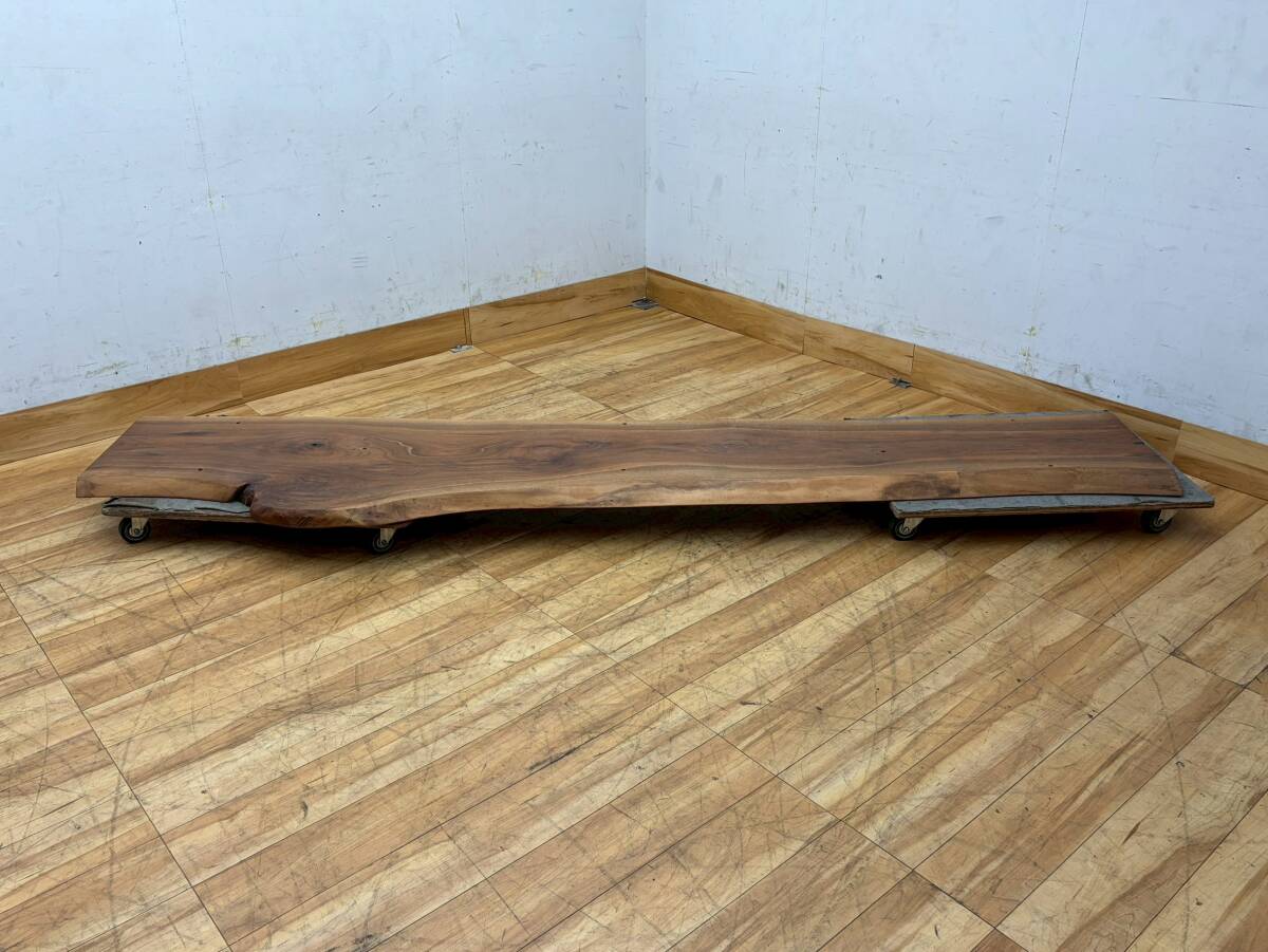 T7534☆美品☆MASTERWAL☆マスターウォール☆特注品☆天然木無垢材一枚板☆天板☆拍卖