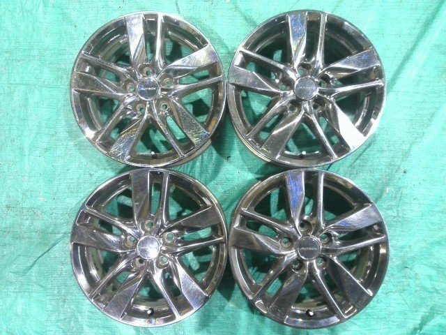 ★ 個人宅配送不可 日産 C26 セレナ ライダー AUTECH 16インチ 6J+45 PCD 114.3 5H ハブφ66 純正 アルミホイール 4本セット拍卖