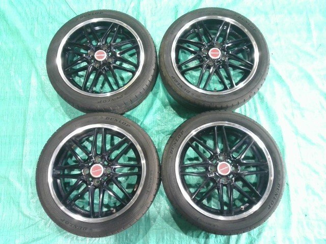 ★個人宅配送不可 社外 RacingHart レーシングハート MS8 16インチ 5J+45 PCD 100 4H 165/50R16 タイヤホイール 4本セット拍卖