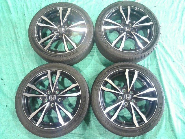 ★個人宅配送不可 ホンダ ZF2 CR-Z CRZ 中期 17インチ 6.5J+45 PCD 114.3 5H 205/45R17 純正 タイヤホイール 4本セット拍卖