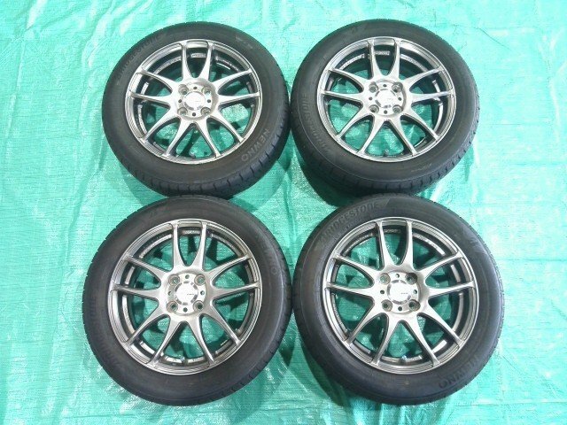 ★個人宅配送不可 社外 WORK EMOTION エモーション CR Kiwami 極 15インチ 5J+45 PCD 100 4H 165/60R15 タイヤホイール 4本セット拍卖