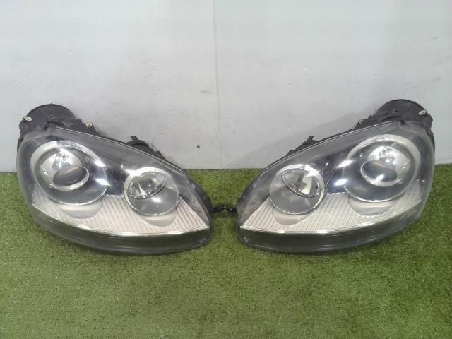 ★ VW フォルクスワーゲン ゴルフ5 GTI ピレリ 1KBYD 右H 後期 純正 HID ヘッドライト 左右セット 1K6941032A 1K6941031A ジャンク品拍卖