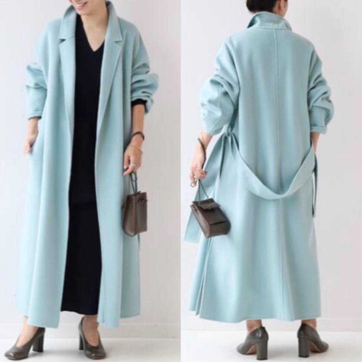 plage ハミルトンベルテッドコート プラージュ 38 サックスブルー拍卖