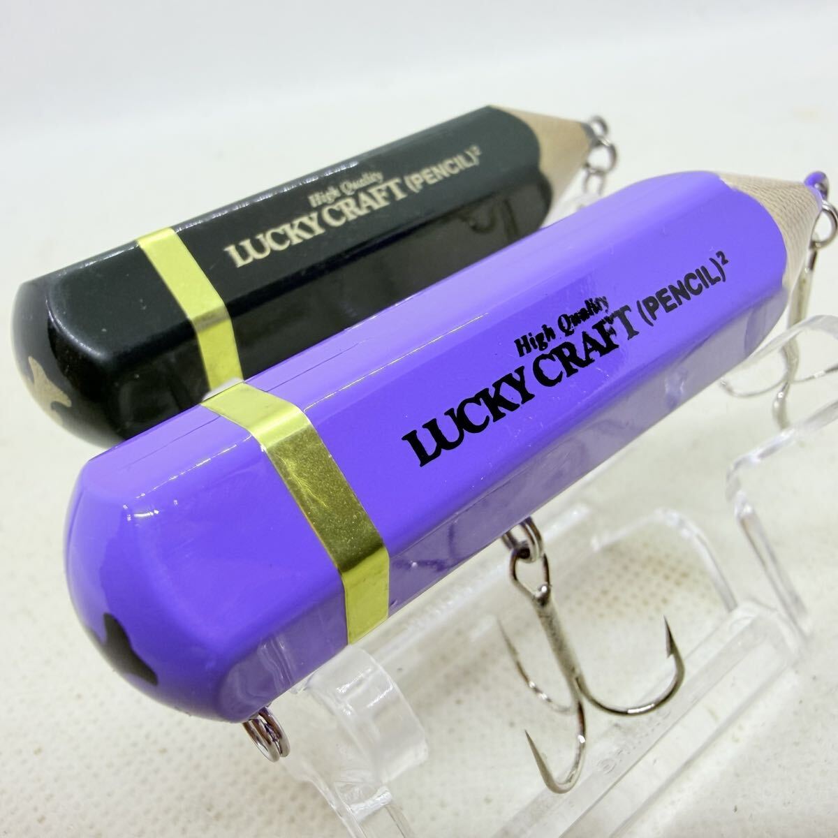 送料140円・美品『ラッキークラフト ペンシルペンシル 2個セット』3点落札送料無料■LUCKY CRAFT PENCIL2 トップウォーター えんぴつルアー拍卖