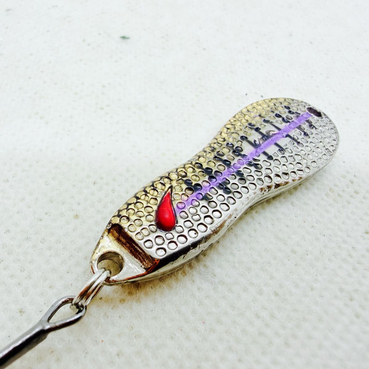 送料140円・美品『ノリーズ メタルワサビー ハンマード 18g F』3点落札送料無料■NORIES Metal Wasaby Hammered スプーン拍卖