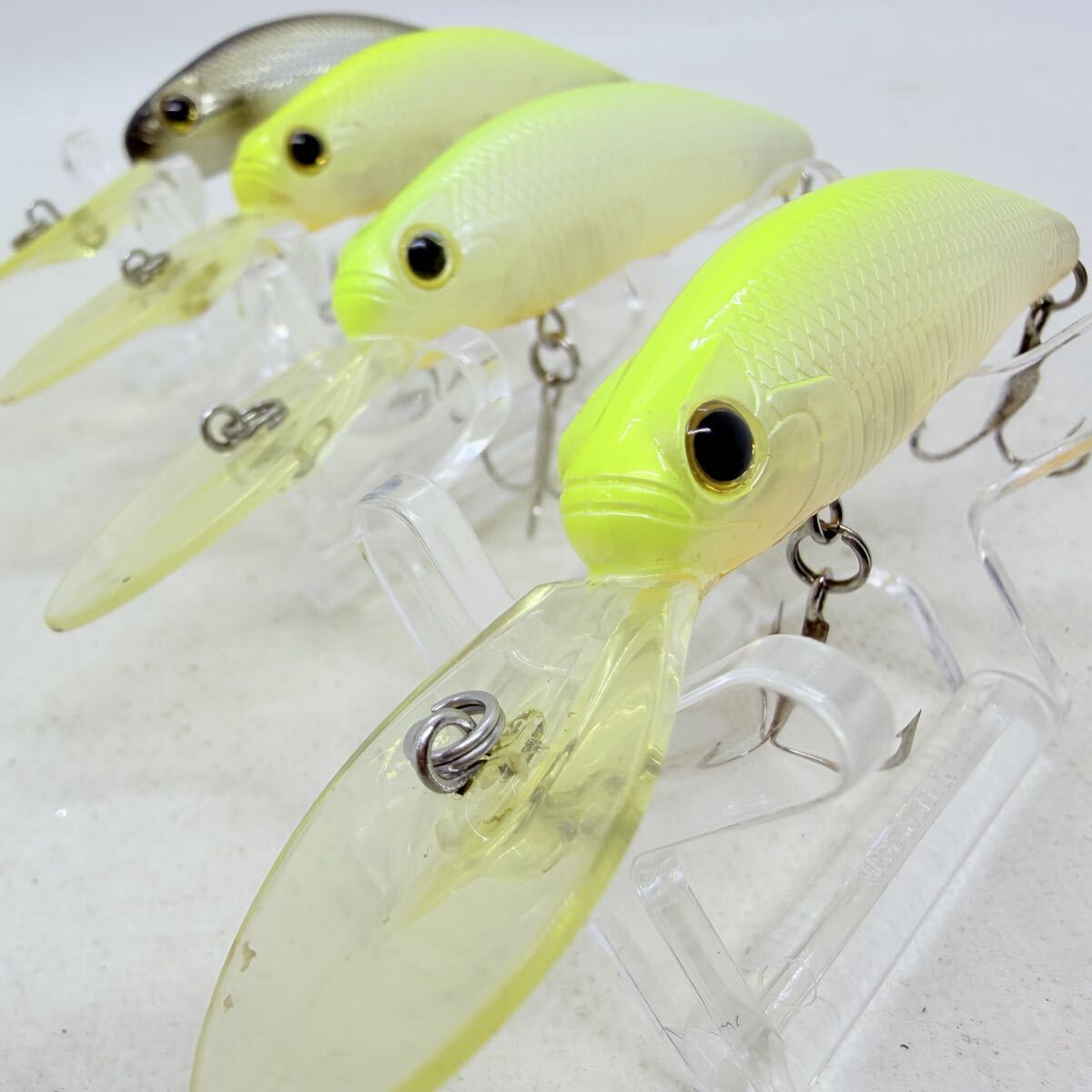 送料無料・美品『エバーグリーン CCプレデター 4個セット』EVERGREEN C.C.PREDATOR ミノー シャッド プレデター ルアーセット拍卖