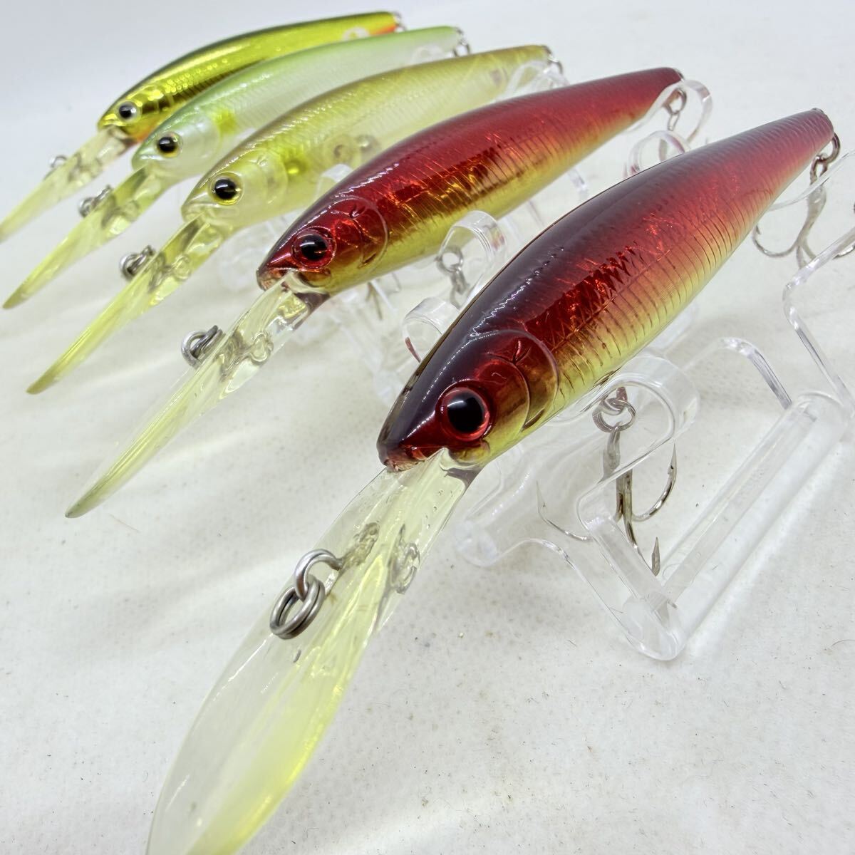 送料無料・美品『ラッキークラフト ステイシー 80 5個セット』LUCKY CRAFT STAYSEE 80SP サスペンド ミノー ④3拍卖