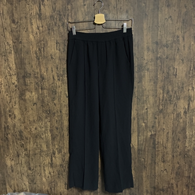 C48◇ZARA | ザラ サイドスリット パンツ ブラック レディース USA XSサイズ 中古品拍卖