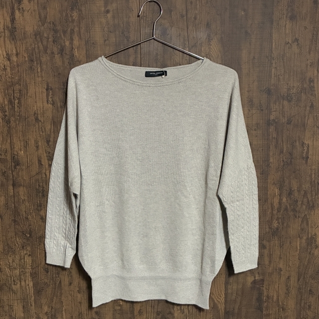 C49◇UNITED ARROWS | ユナイテッドアローズ ニット ベージュ レディース フリーサイズ 中古品拍卖