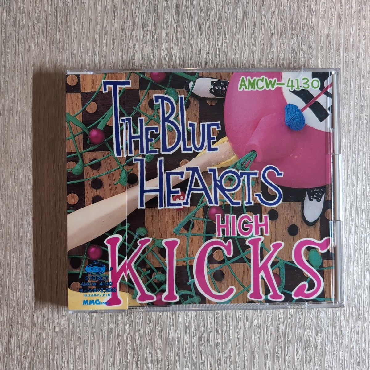 ザ・ブルーハーツ「high kicks」邦CD 1991年 帯付き 美品★★the blue hearts punk拍卖