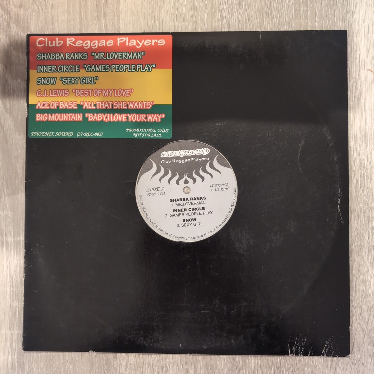 VARIOUS「club reggae players」LPレコード00年 promotion only盤★★shabba ranks inner circle snow cj lewis ace of base big mountain 拍卖