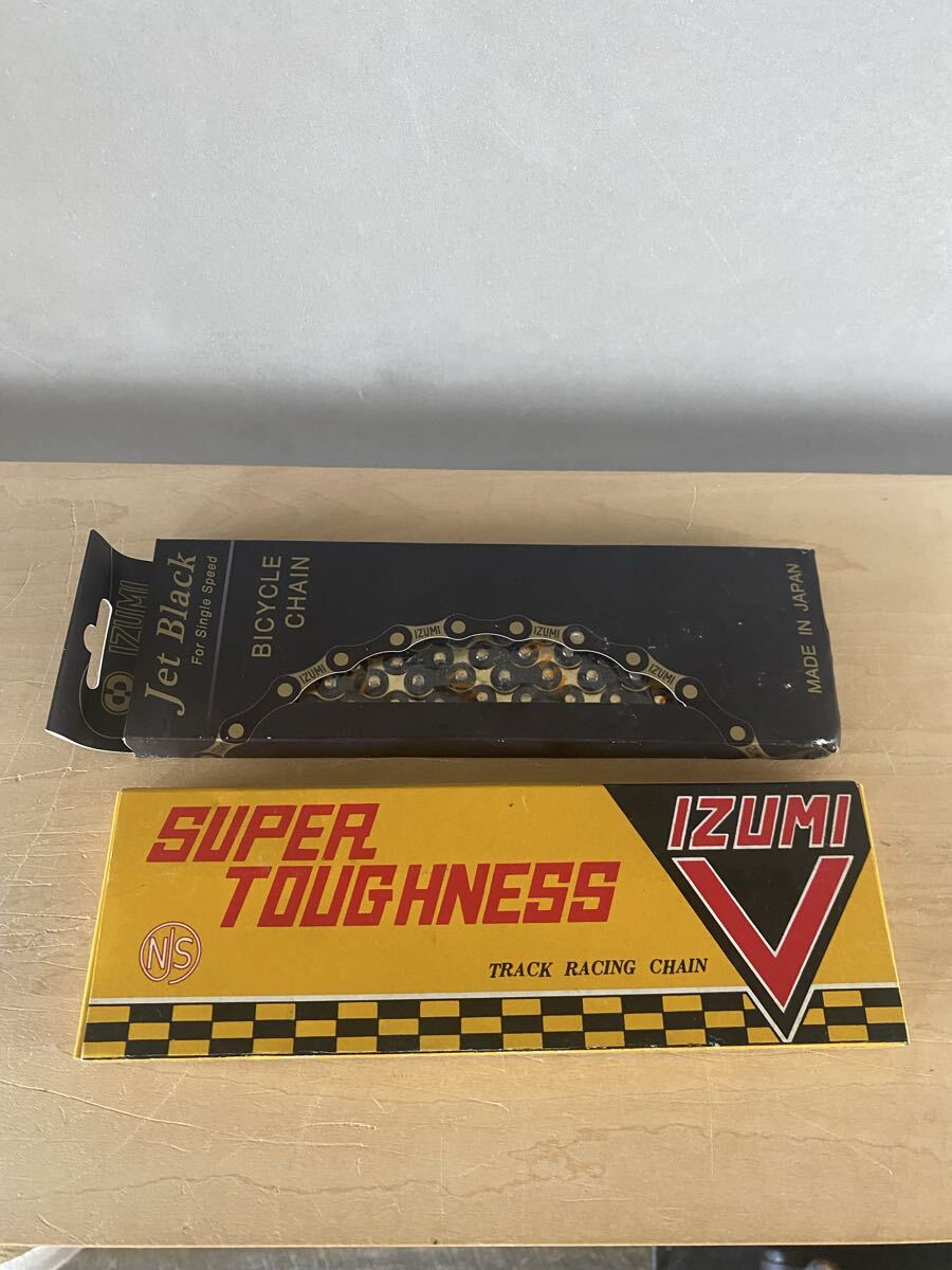 IZUMI V-track racing chain NJS + jet black イズミ シングル ピスト チェーン 新品未使用拍卖