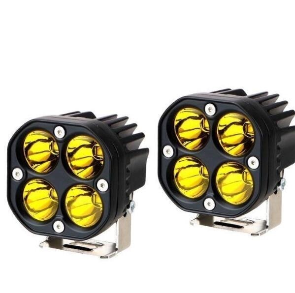 新入荷作業灯 40W LED ワークライト フォグランプ デッキライト サーチライト 防水 高輝度 高寿命 汎用 2個セット イエロー拍卖