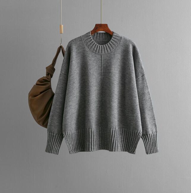 新入荷 ニットセーターladiesレディース 秋冬 上質 暖かい グレー拍卖