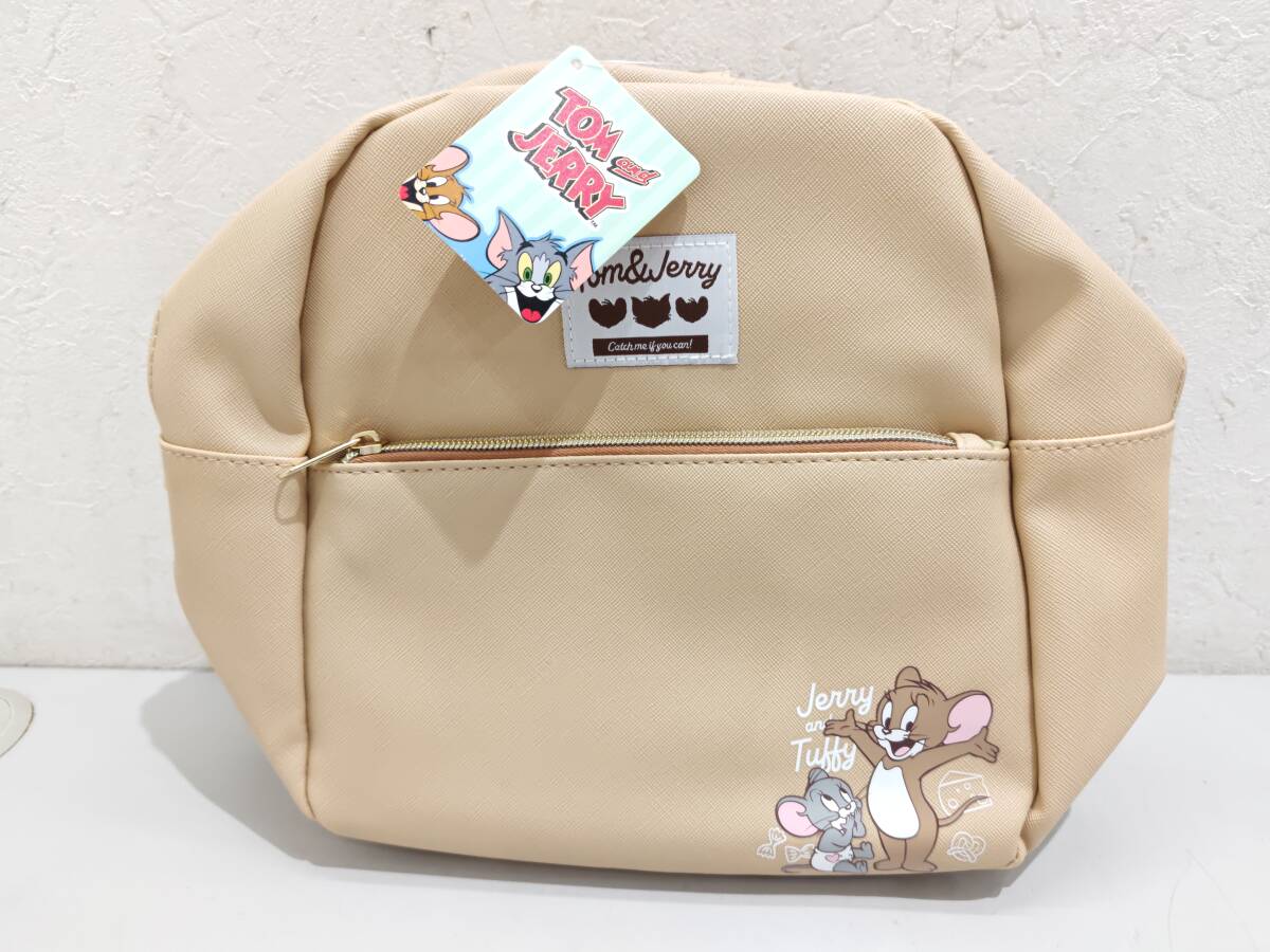 70805★未使用 新品タグ付き トムとジェリー ミニリュック ベージュ拍卖