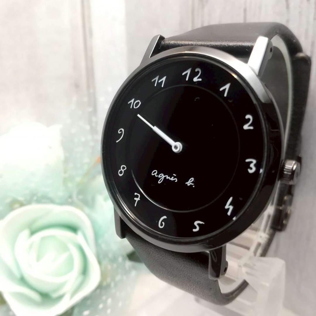 稼働品 アニエスベー 腕時計 手書き風文字拍卖