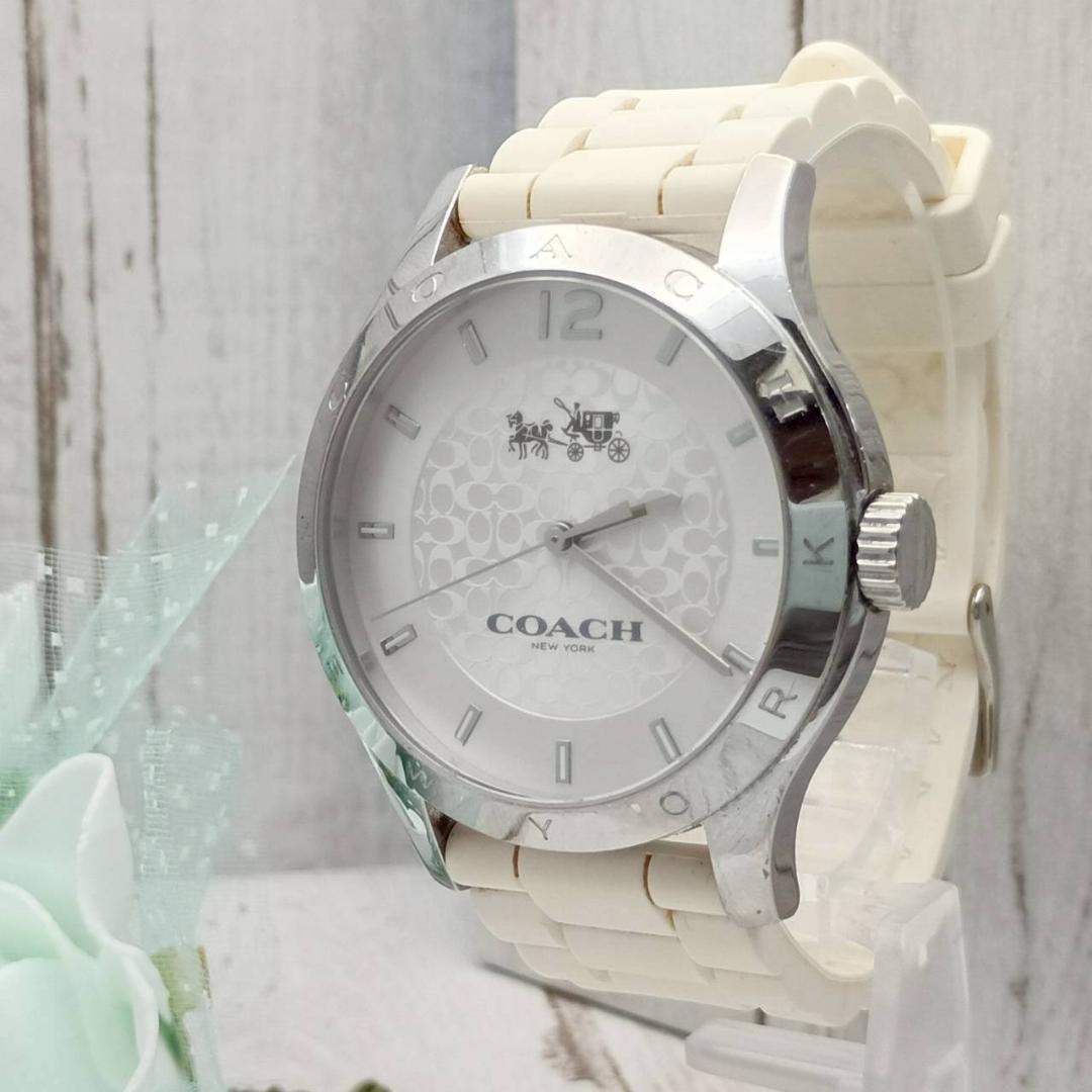 稼働品 コーチ 腕時計 馬車ロゴ シグネチャー柄 メンズ拍卖
