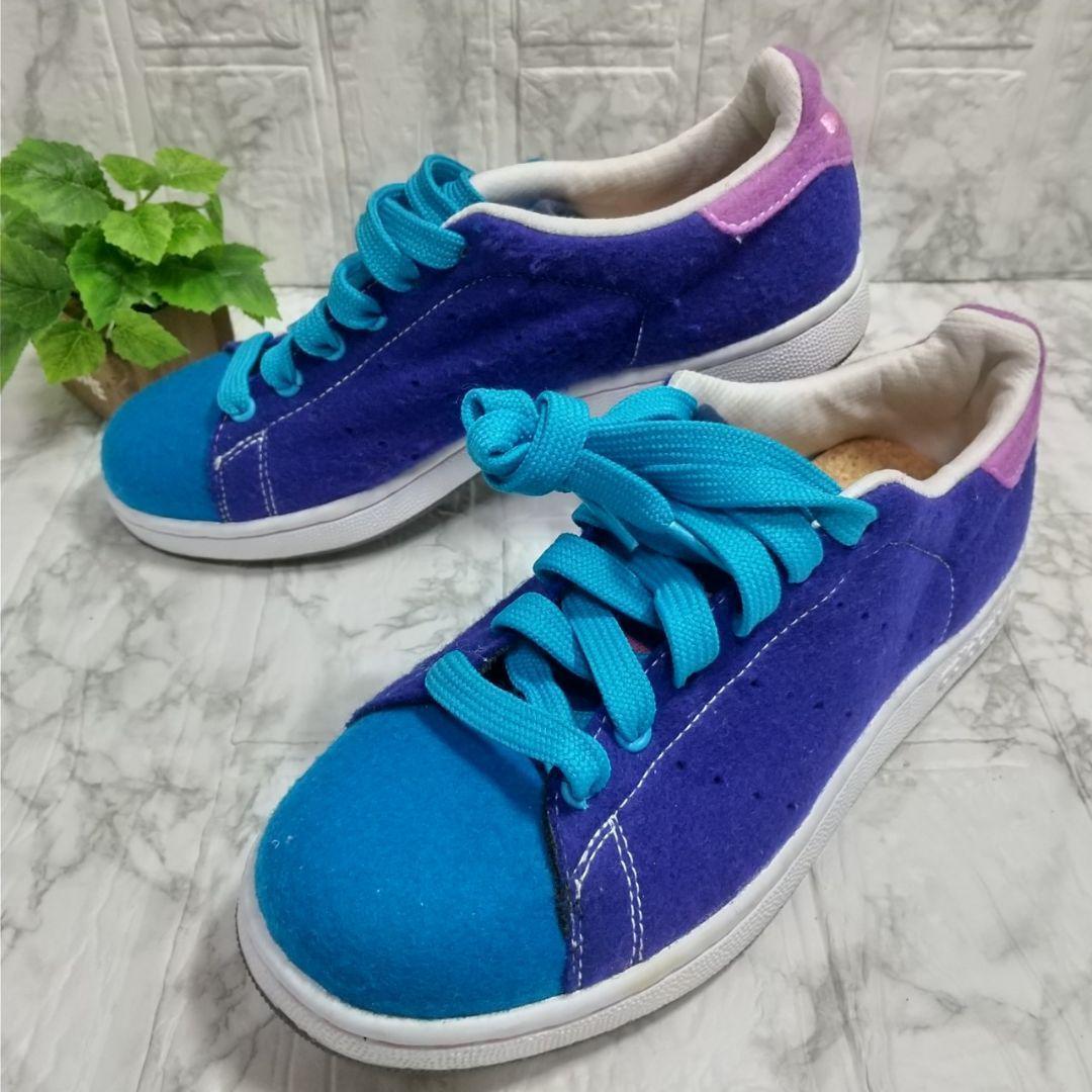 adidas アディダス スニーカー 23.5cm トレフォイル マルチカラー拍卖