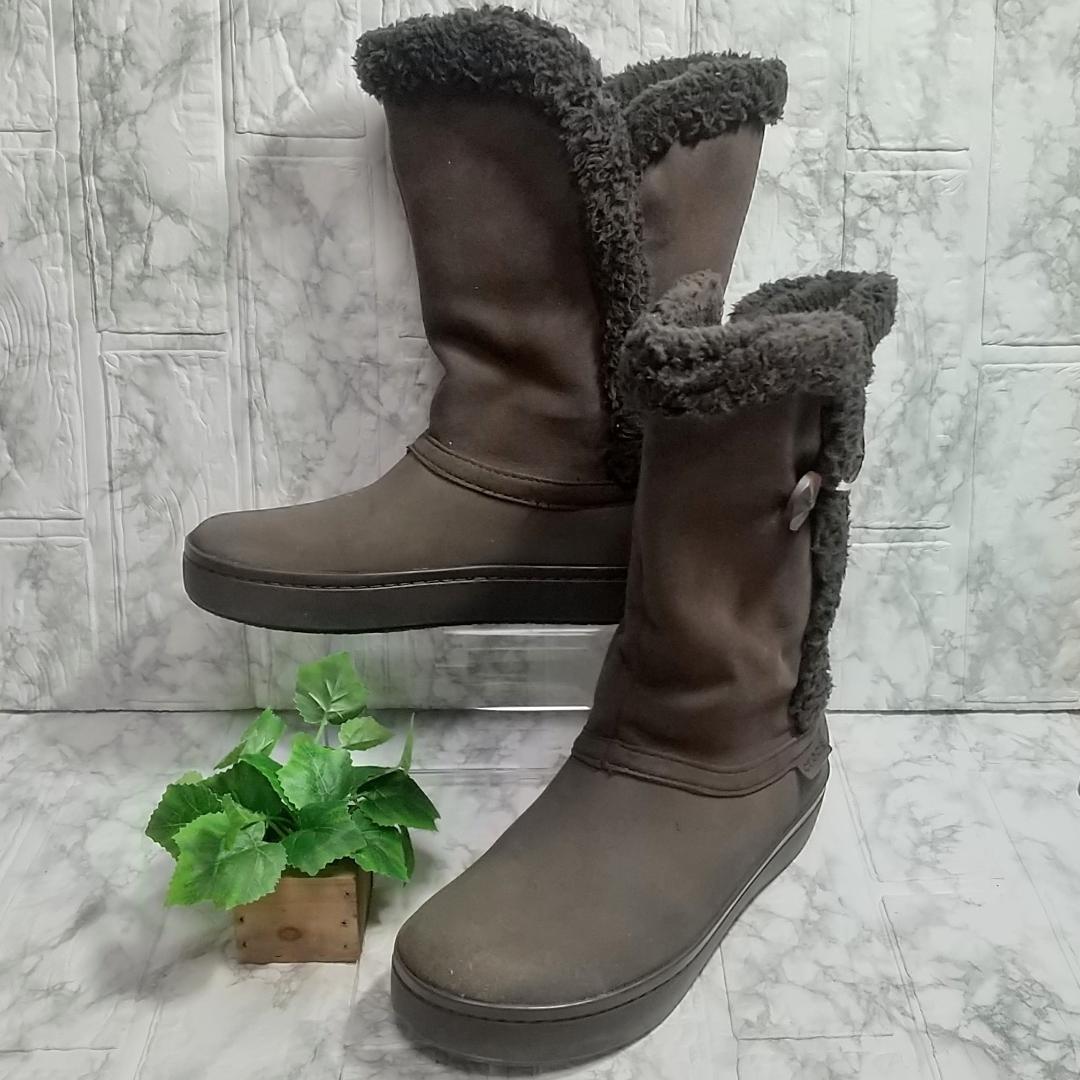 crocs クロックス ボアブーツ サイズW7拍卖