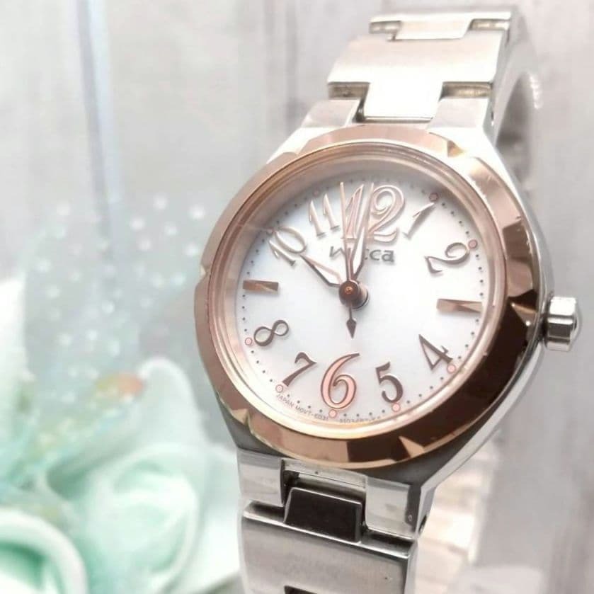 稼働品 ウィッカ ソーラー式 腕時計 10気圧防水 レディース拍卖