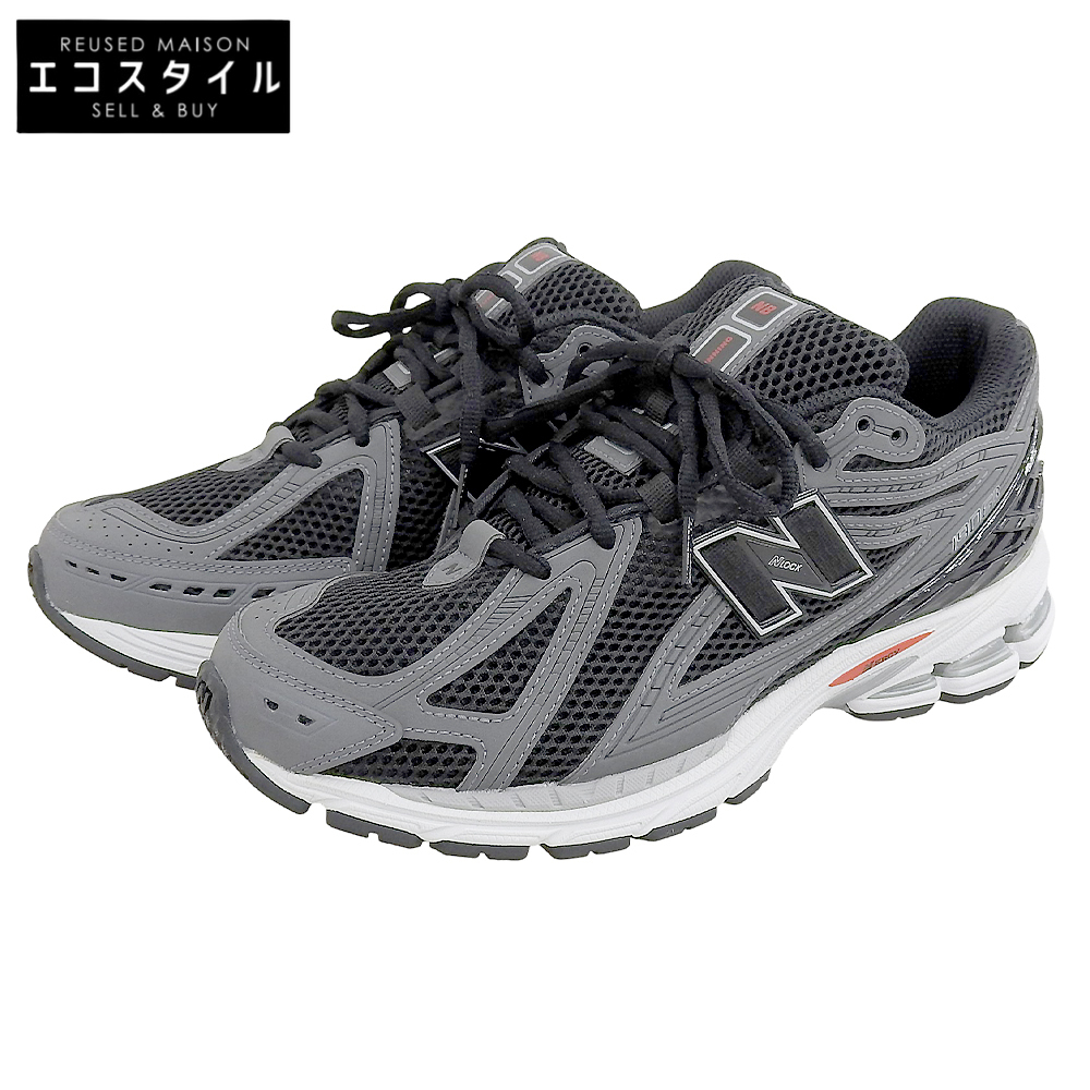 新品同様 New Balance ニューバランス メッシュ ローカットスニーカー シューズ メンズ ブラック×グレー 26.0cm U1906RCB拍卖
