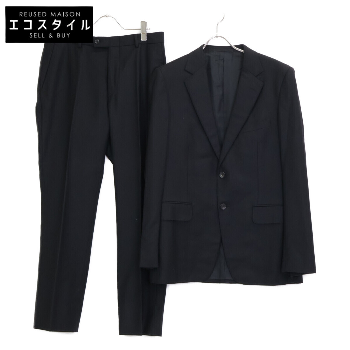 GUCCI グッチ 030867 Z9176 ブラック セットアップスーツ ブラック 48 スーツ セットアップ ウール メンズ 中古拍卖