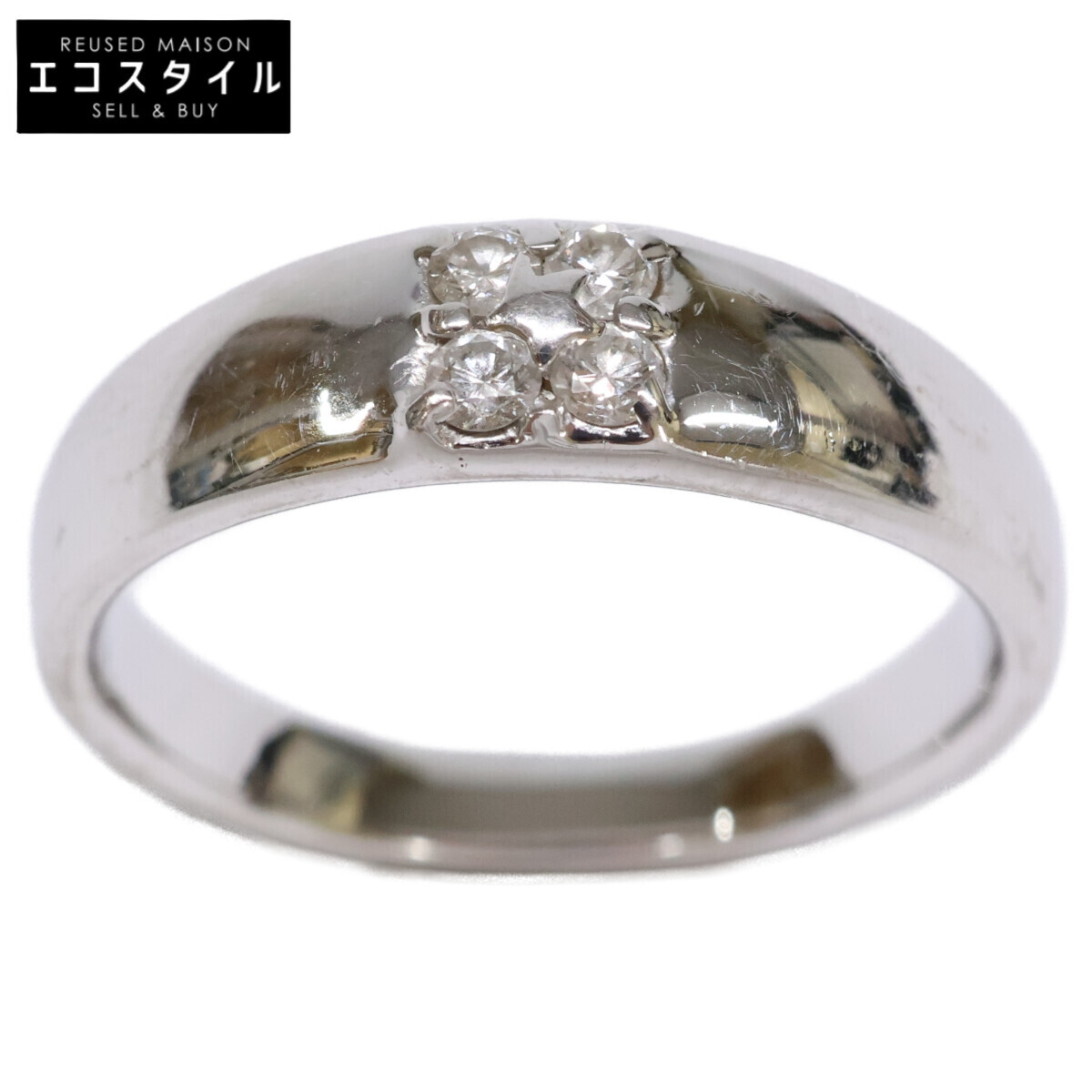 STAR JEWELRY スタージュエリー K18 0.10 ダイヤモンド リング・指輪 ホワイトゴールド レディース拍卖