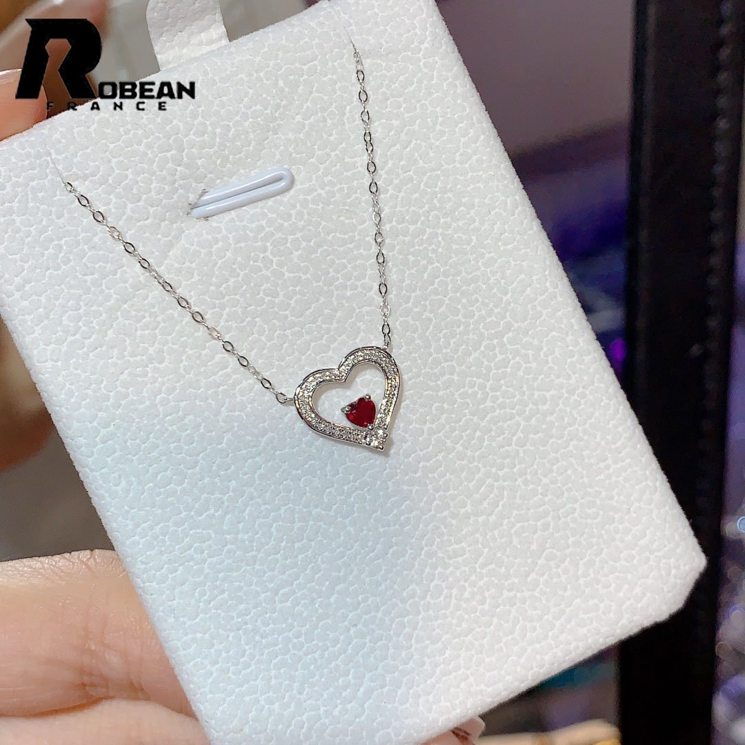 高級 EU製 定価82万円★ROBEAN・ルビー・ダイヤモンド・ネックレス★ホワイトサファイア パワーストーン 天然石 綺麗 K18(18金)714016拍卖
