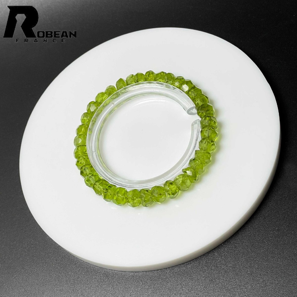 希少 EU製 定価19万円★ROBEAN・グリーンペリドット★パワーストーン スターカット 天然石 原石 綺麗 お守り ギフト 7.6*5.7mmm D0725048拍卖