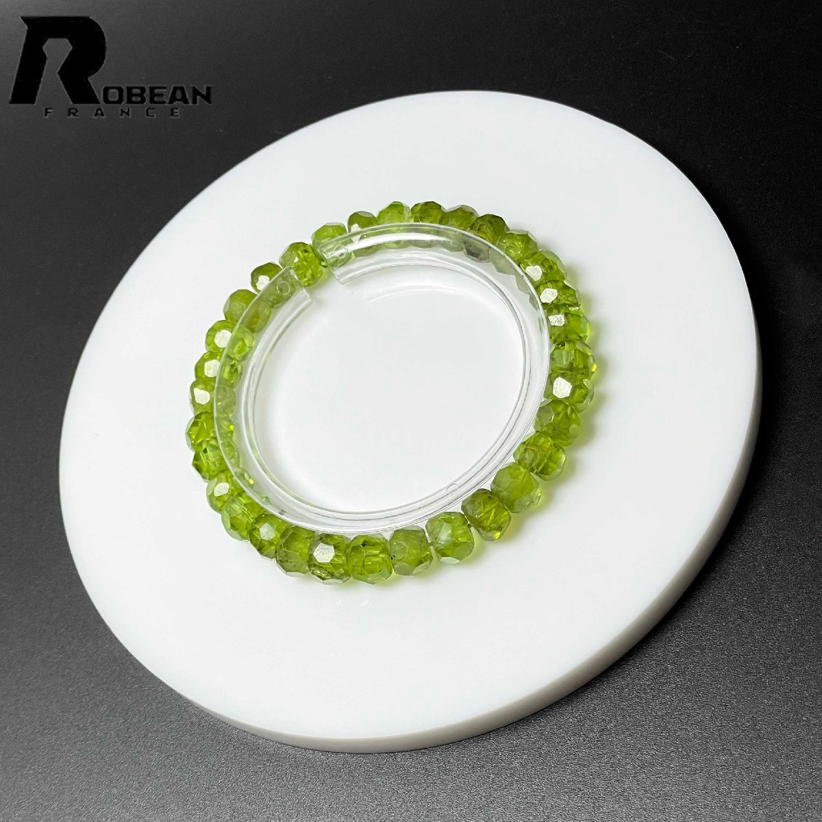 逸品 EU製 定価22万円★ROBEAN・グリーンペリドット★パワーストーン スターカット 天然石 原石 綺麗 お守り ギフト 6.1*7.7mm D0725050拍卖