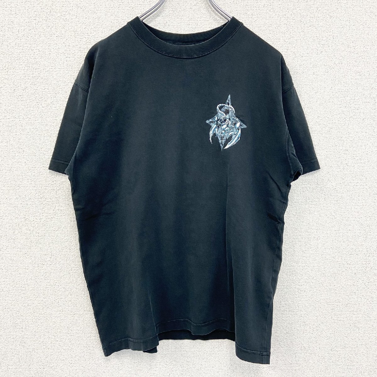 古着 used SCOPION BAY 半袖デザインプリントTシャツ サソリ Y2K クルーネック レトロデザイン 黒 Mサイズ拍卖