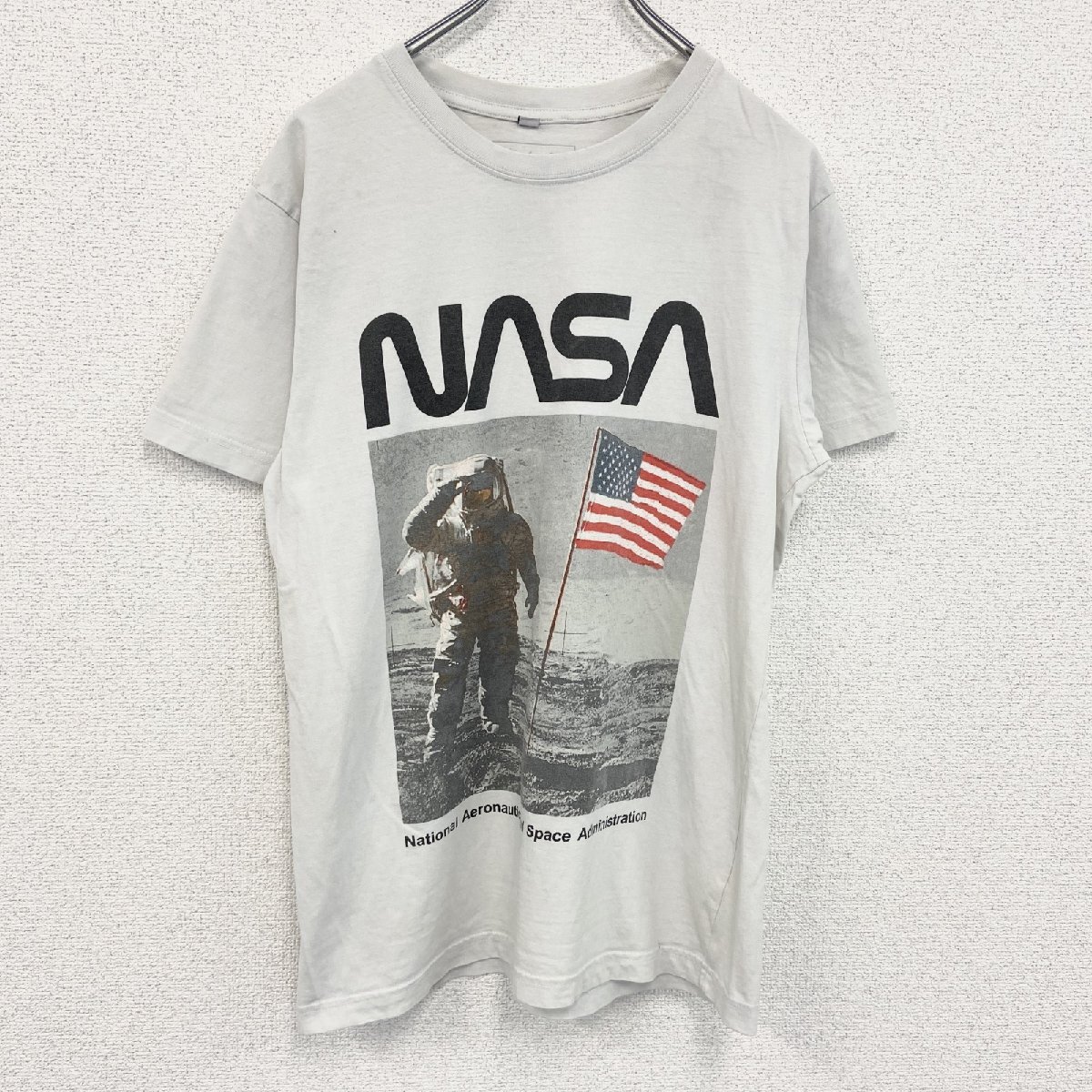 古着 used Mistee tee 半袖プリントTシャツ NASA1 宇宙 クルーネック カジュアル レトロデザイン Mサイズ拍卖