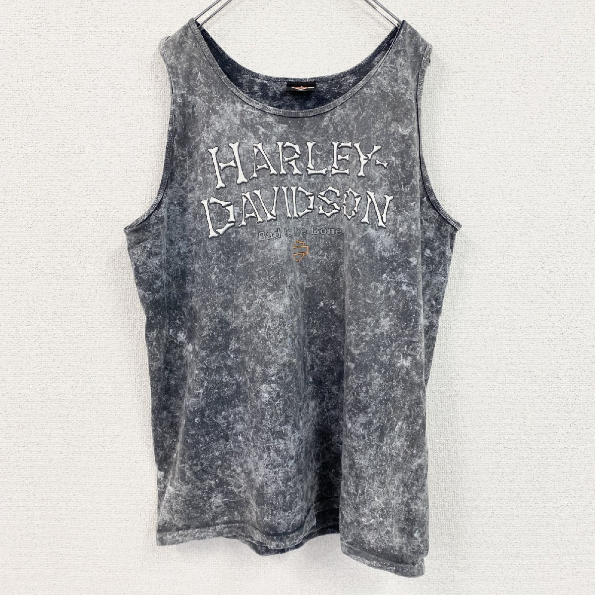古着 used 90s HARLEY DAVIDSON ハーレーダビッドソン タンクトップ/ノースリーブ グレー XLサイズ拍卖