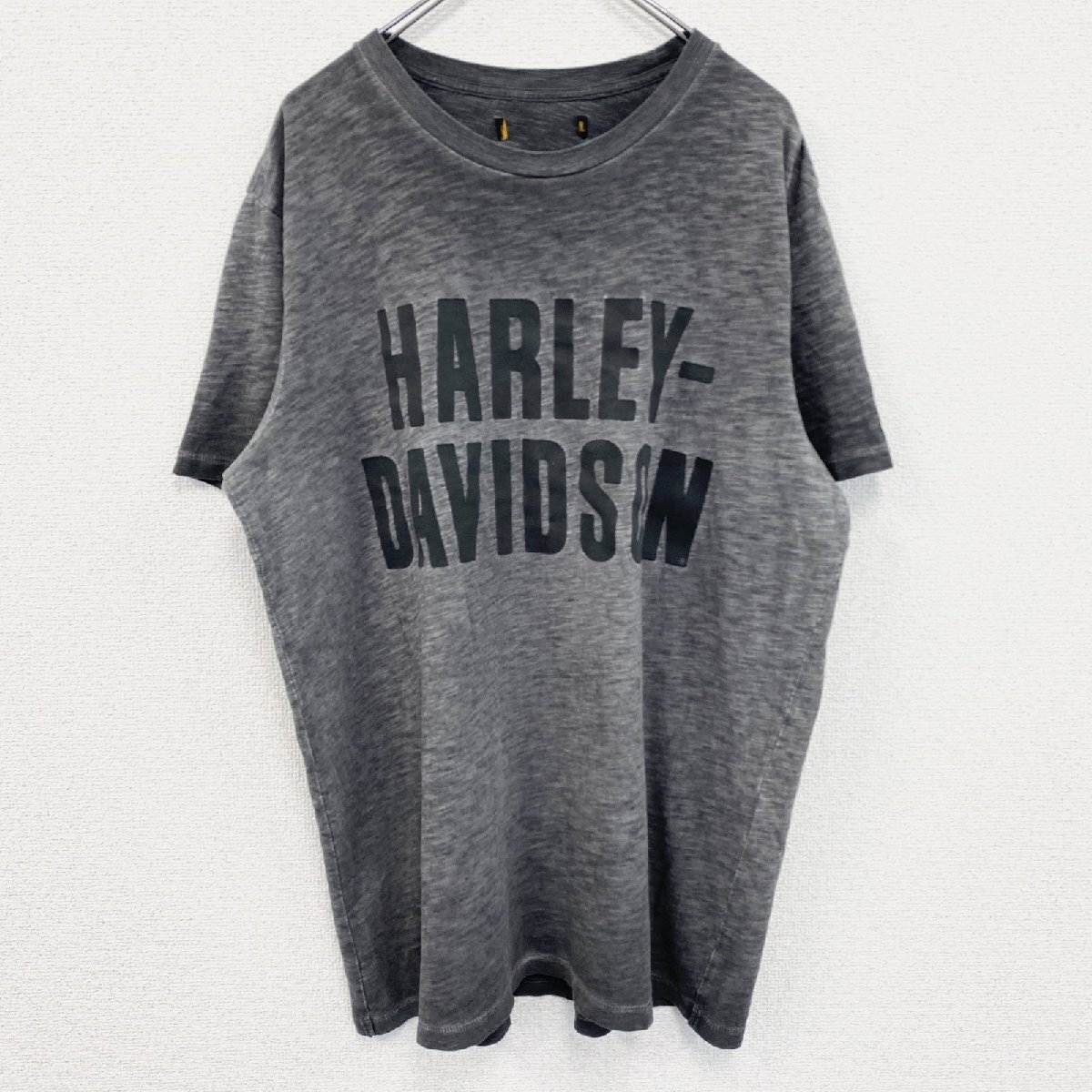 古着 used HARLEY DAVIDSON ハーレーダビッドソン 半袖プリントTシャツ 灰色 グレー拍卖