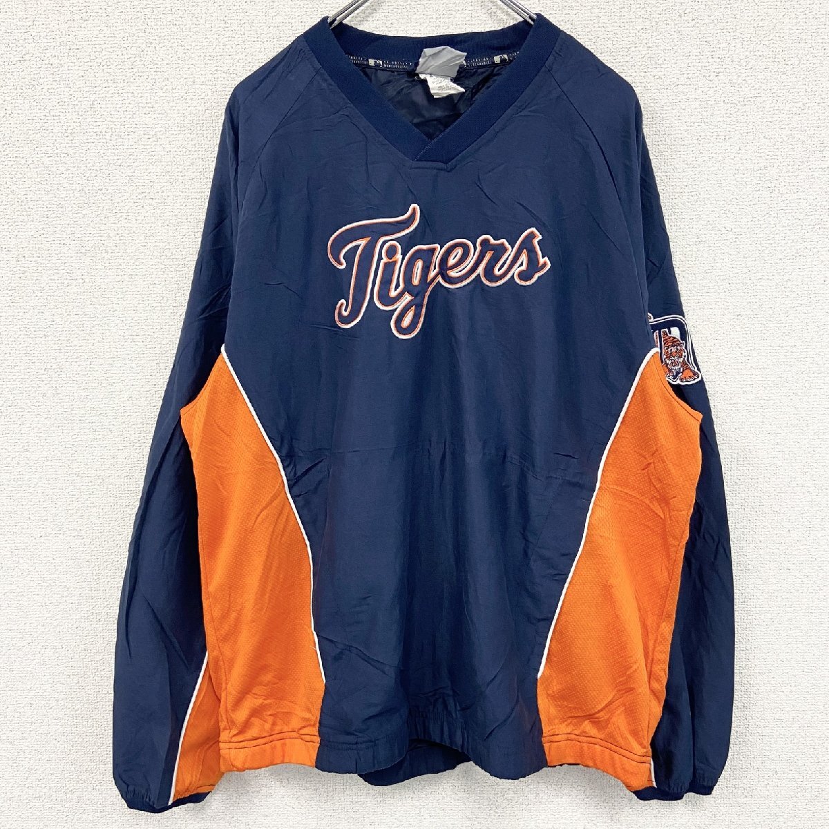 古着 used GENUINE MERCHANDISE ナイロンジャケットプルオーバー 紺 ネイビー Lサイズ拍卖