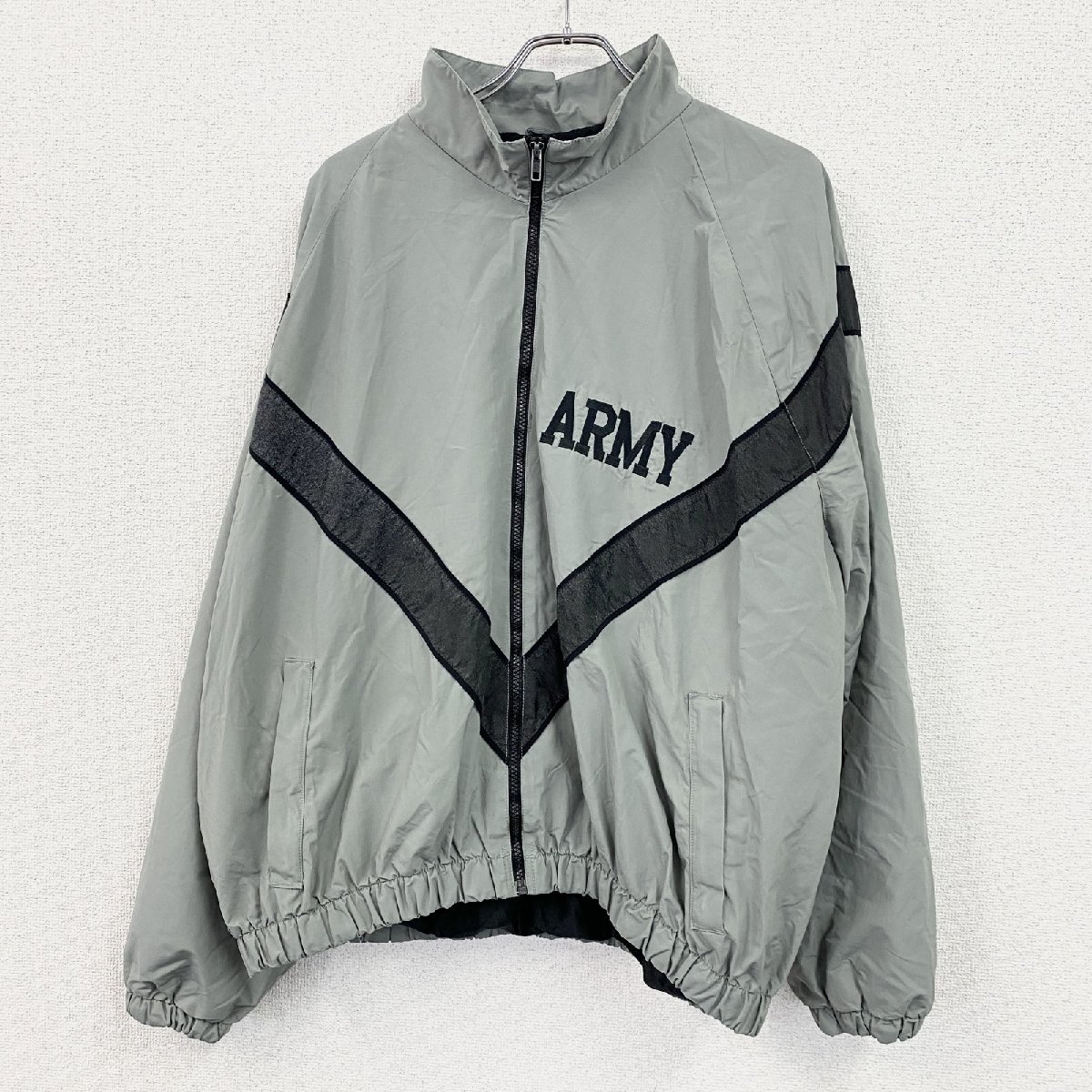 古着 used ~00s 米軍 U.S.ARMY トレーニングジャケット ナイロンジャケット ヴィンテージ グレー拍卖