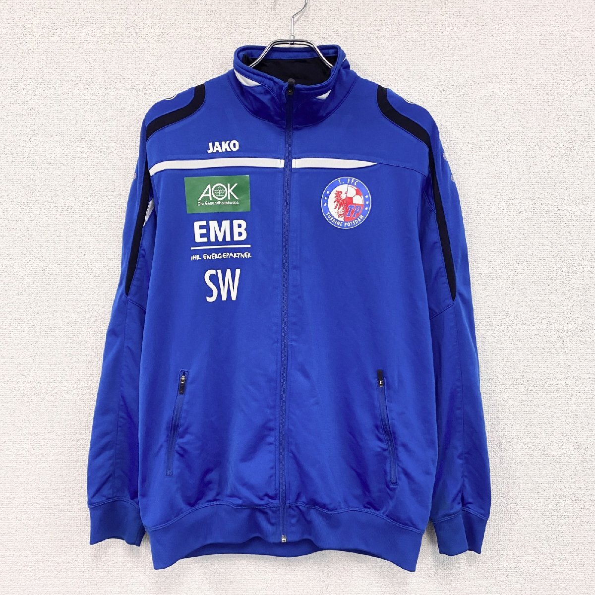 古着 used JAKO フルジップトラックジャケット/ジャージ 青 ブルー XLサイズ拍卖