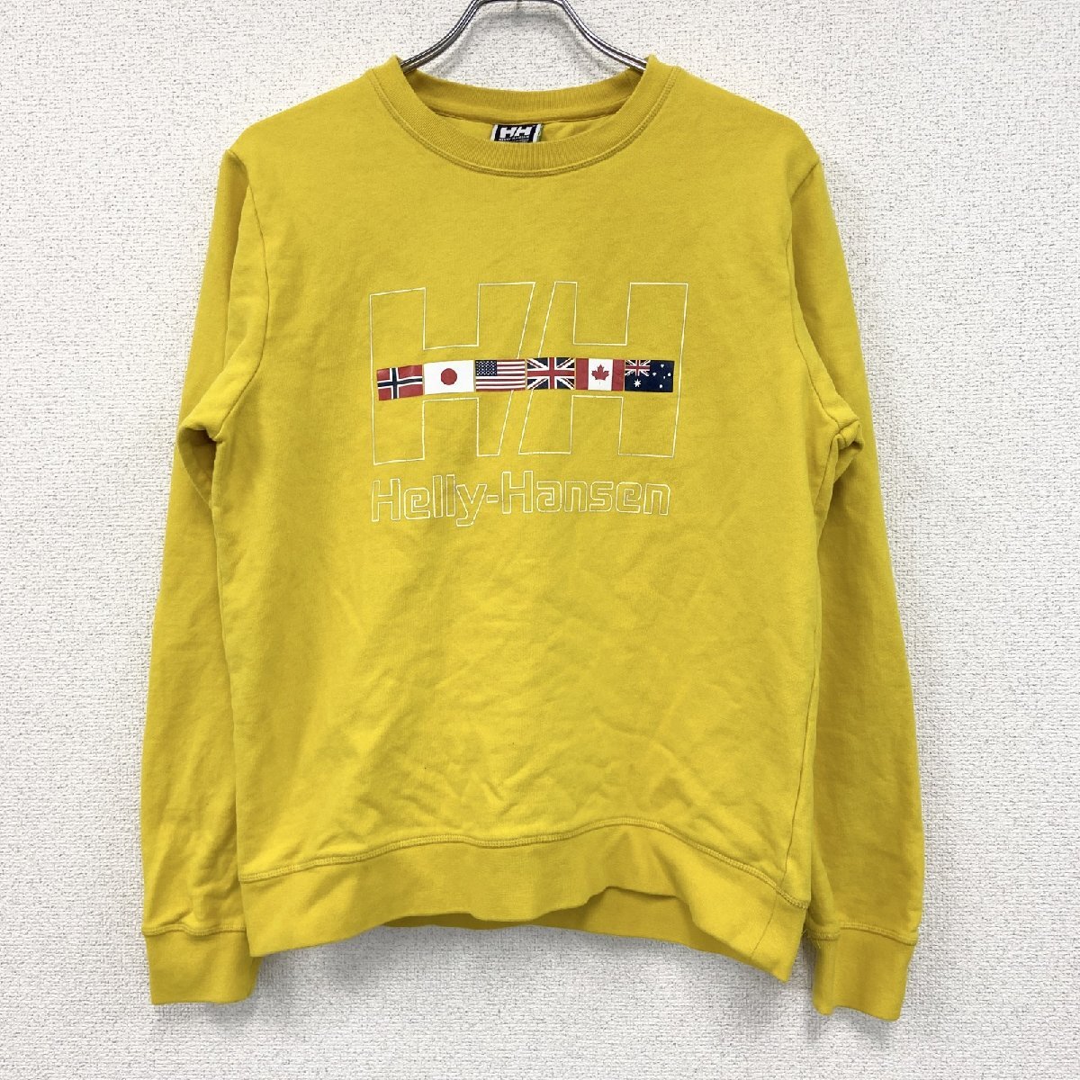 古着 used HELLY HANSEN ハリーハンセン スウェット/トレーナー 黄色 イエロー Mサイズ拍卖