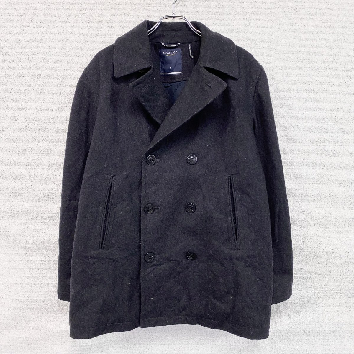 古着 used NAUTICA ノーティカ ピーコート ダークグレー Lサイズ拍卖
