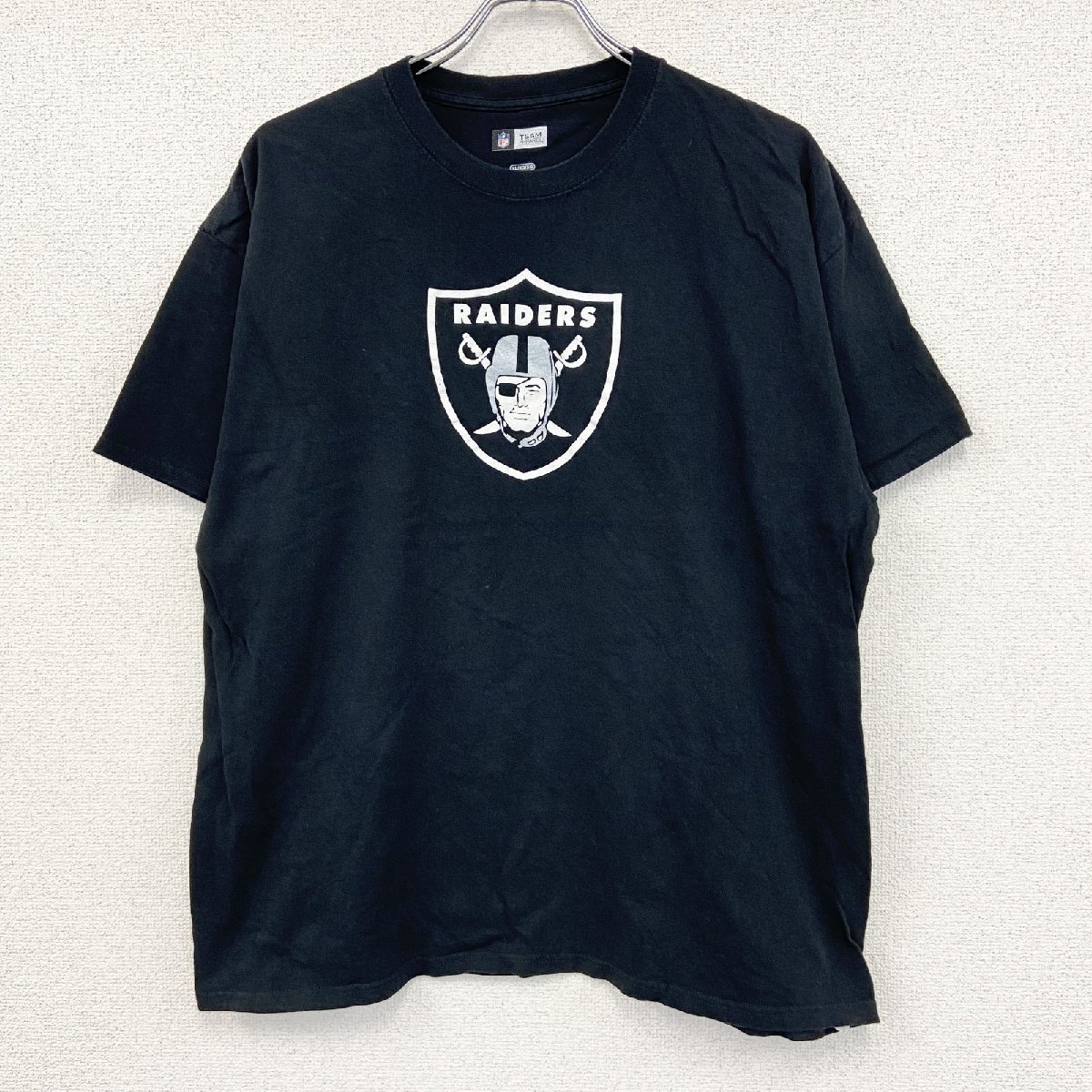 古着 used NFL TEAM APPAREL 半袖プリントTシャツ 黒 ブラック XLサイズ拍卖