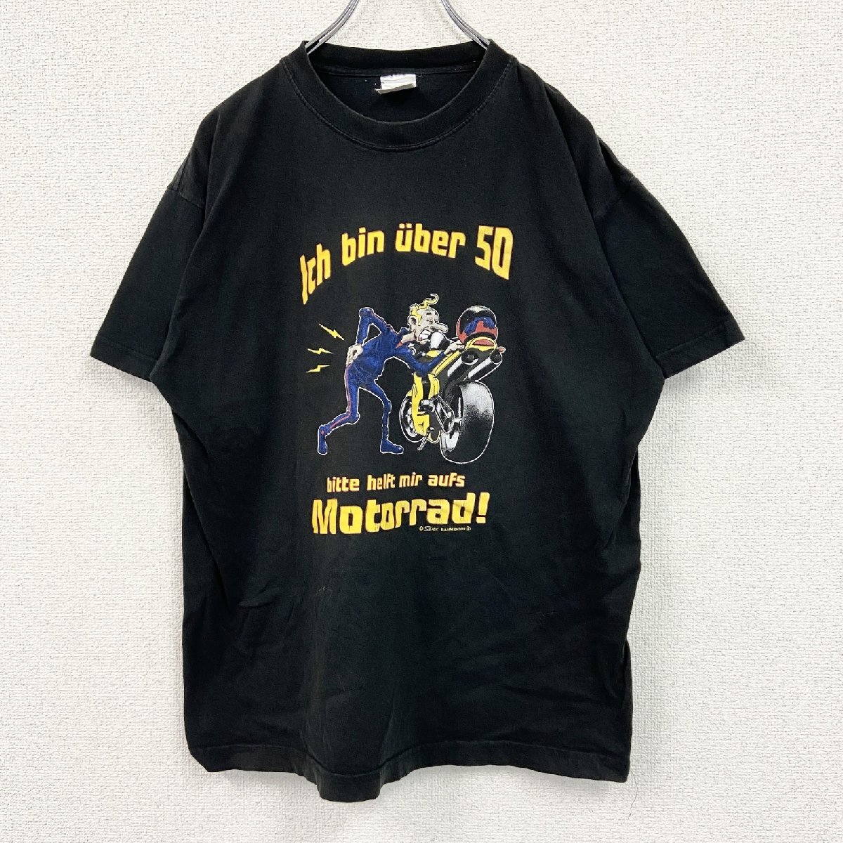 古着 used stedman ステッドマン 半袖プリントTシャツ 黒 ブラック拍卖