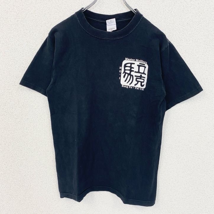 古着 used anvil アンヴィル 半袖ワンポイントプリントTシャツ クルーネック Master Mollica 黒 Sサイズ拍卖