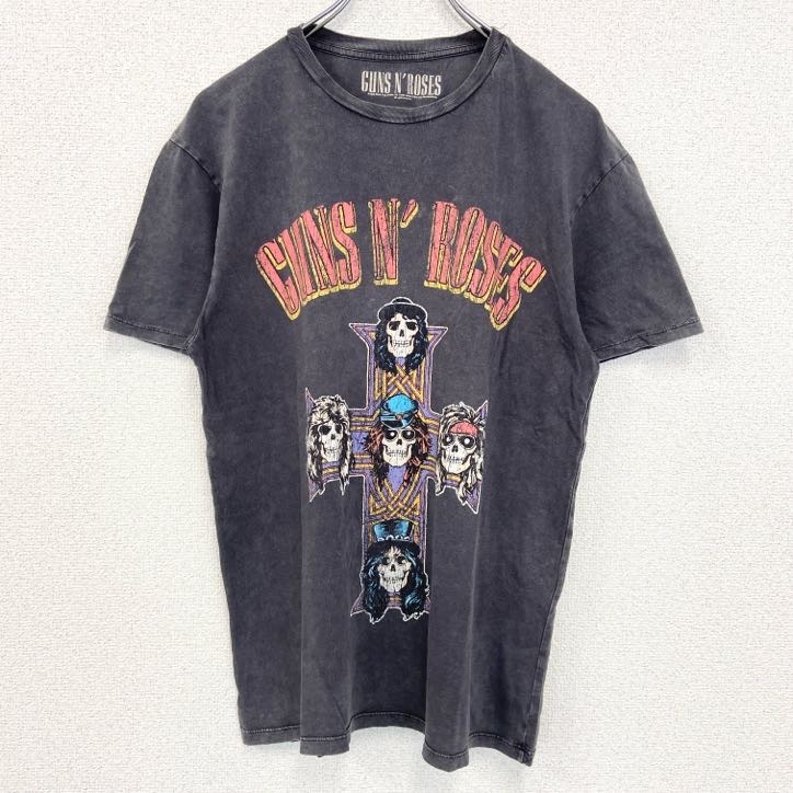 古着 used GUNSN'ROSES ガンズアンドローゼズ 半袖ロックプリントTシャツ バンド Sサイズ拍卖