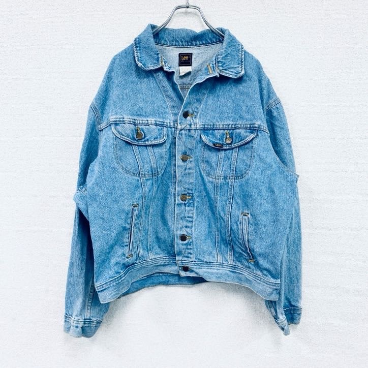 古着 used 80s Lee リー デニムジャケット/Gジャン ヴィンテージ インディゴ XLサイズ拍卖