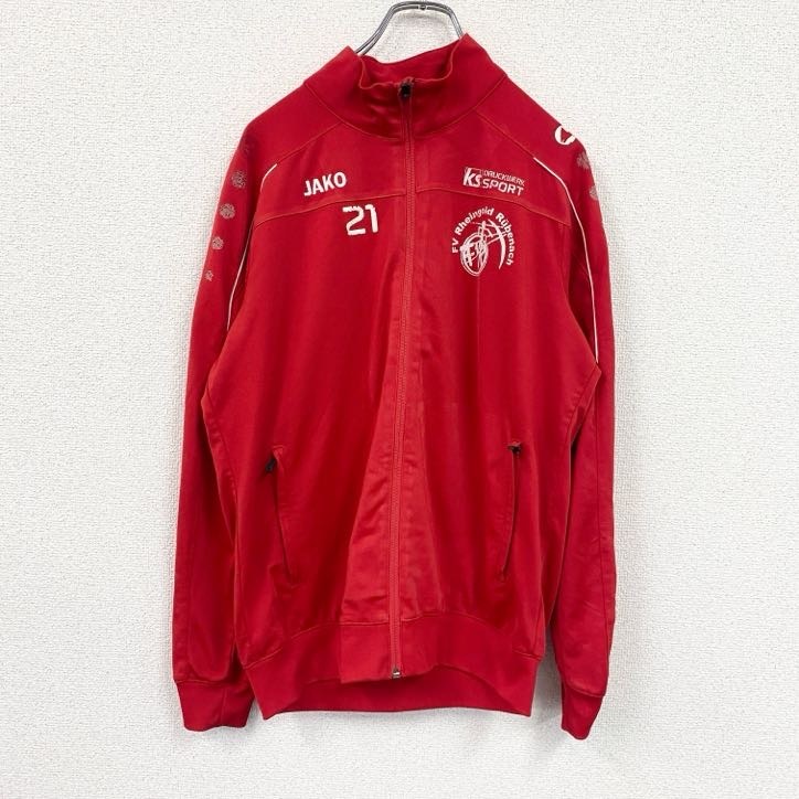 古着 used JAKO フルジップトラックジャケット/ジャージ 赤 レッド Sサイズ拍卖
