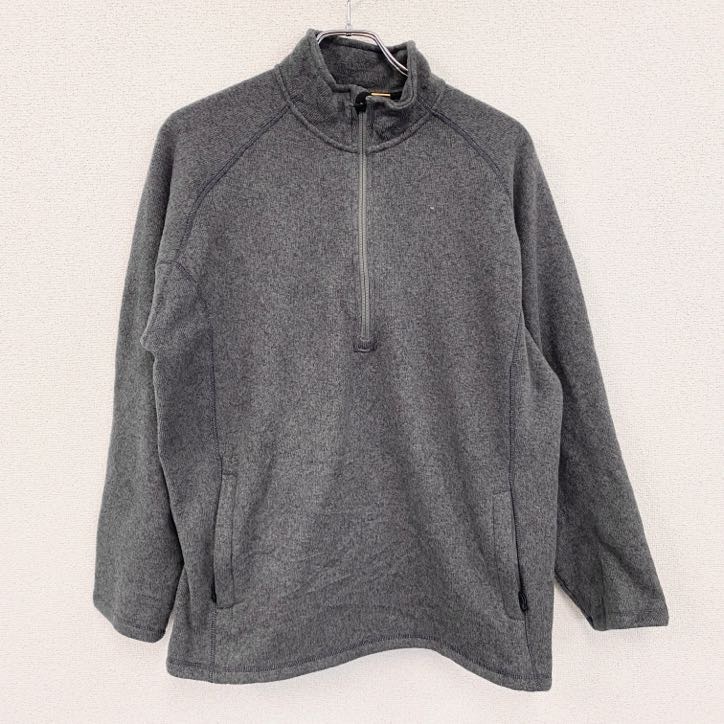 古着 used Cabela’s カベラス フリースジャケット/ボアジャケット ハーフジップ 灰色 グレー Lサイズ拍卖