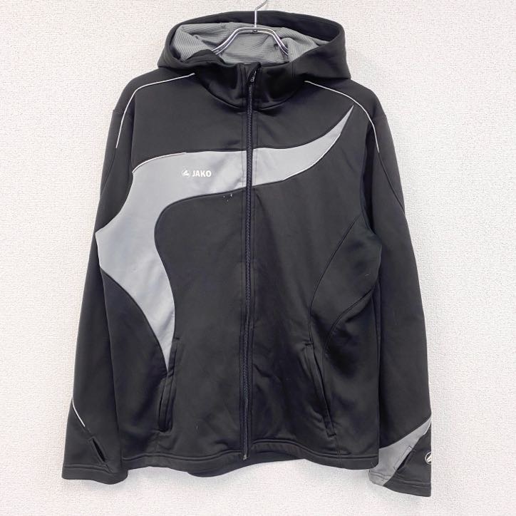 古着 used JAKO フーディートラックジャケット/ジャージ 黒 ブラック Lサイズ拍卖