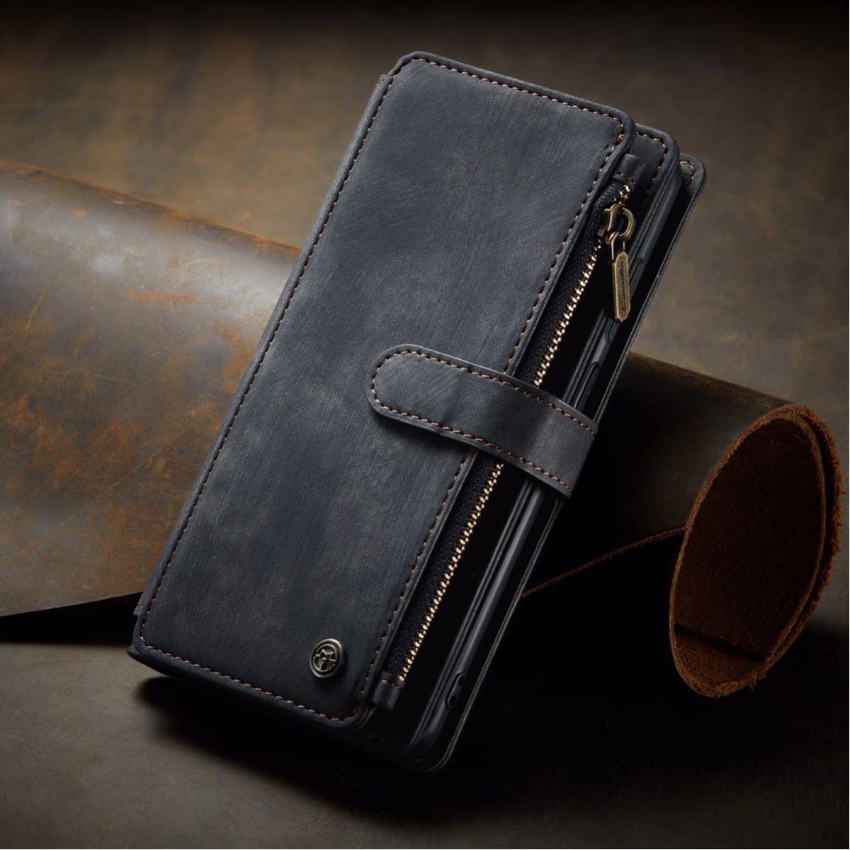 Galaxy A51 レザーケース ギャラクシー A51 ケース SCG07 SC-54A カバー カード収納 手帳型 お財布付き ブラック拍卖